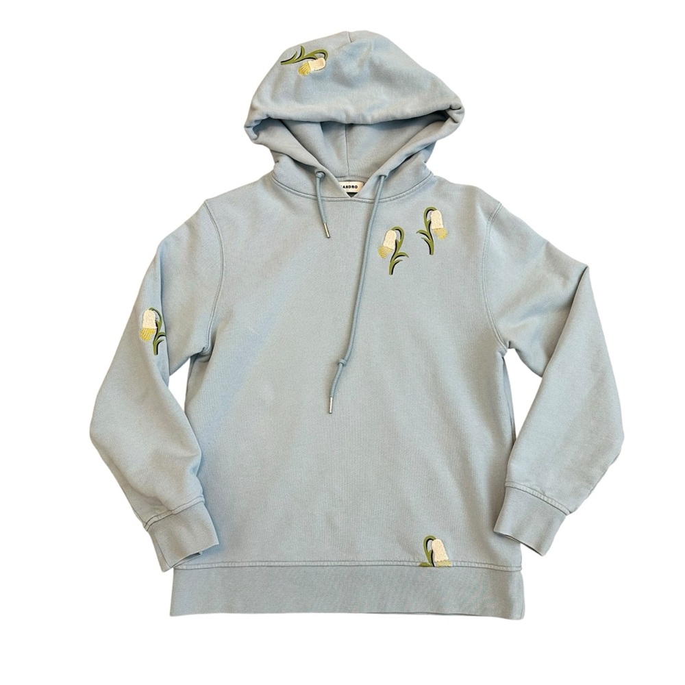 Sandro Embroidered Lily of the Valley Hoodie Men's XS / Women's S